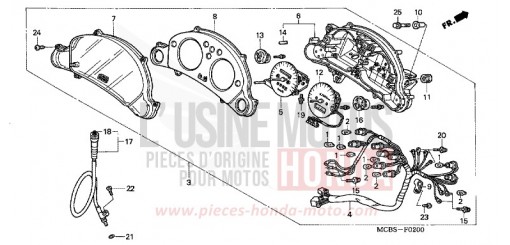 COMPTEUR XL650V2 de 2002